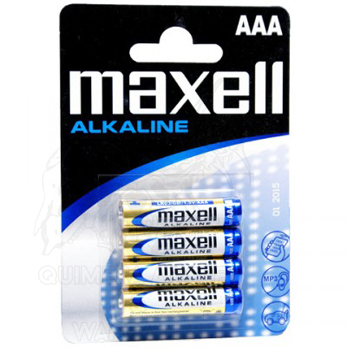Maxell Pack de 4 Pilas Alcalinas LR03/AAA 1,5V