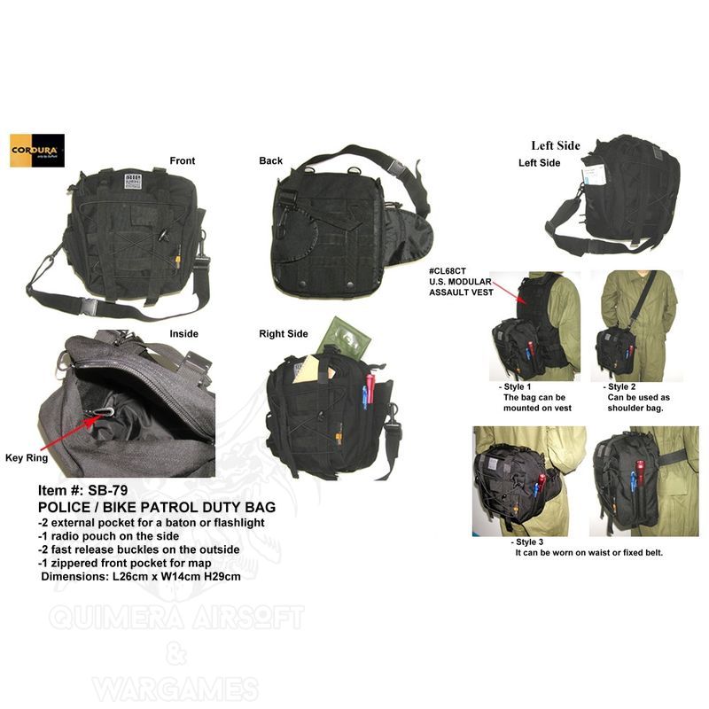 duty bag policial/bicicleta Mil-Force