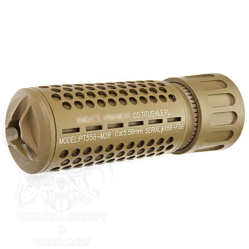 KAC QD 168 mm SILENCIADOR PARA AIRSOFT TAN - SumTac