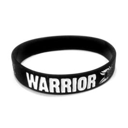 Pulsera de silicona Warrior - Negro