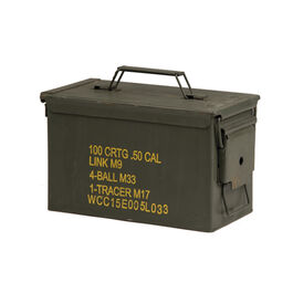Surplus Caja munición metálica Cal.50/5.56