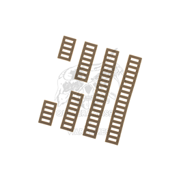 Set de cubrerailes tactico de goma FMA - Dark Earth