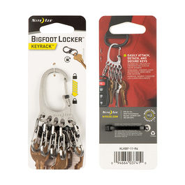 KeyRack Big Foot Llavero Aluminio 6 Mosquetones Seguridad Nite Ize - Metal