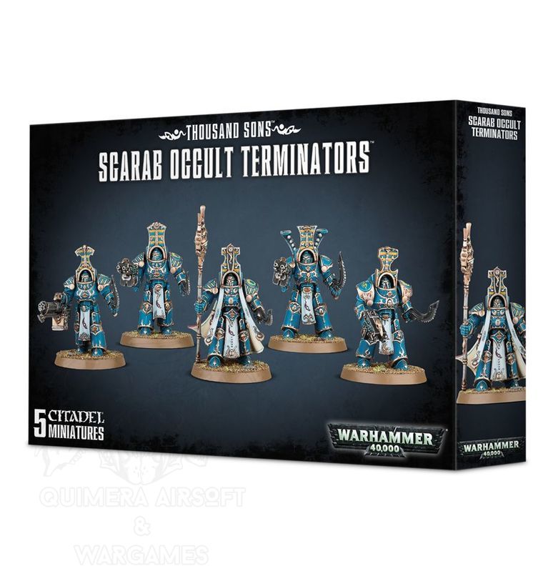 Chaos space marines: Thousand Sons Sacarab Occult Terminators