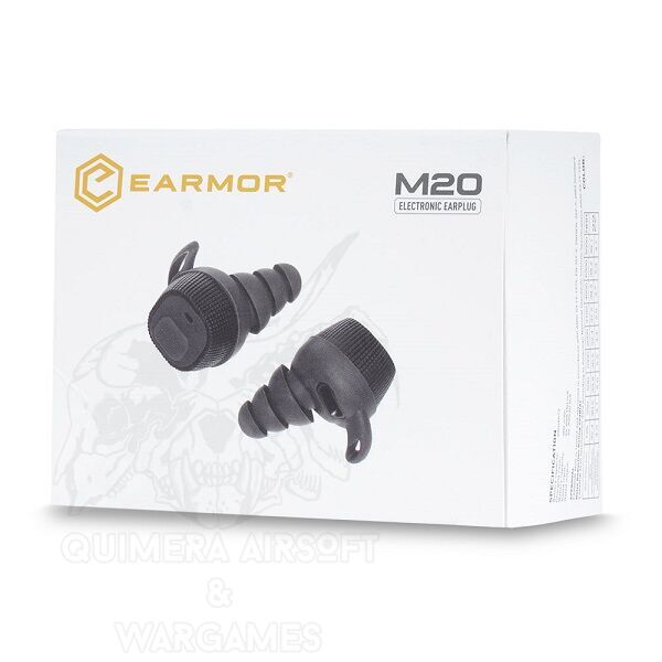 M20 Electronic Earplug Protectores Auditivos Electrónicos con Cancelación de Ruido Earmor  - Negro