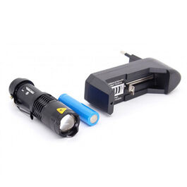 Linterna Mini Ultrafire 3 modos y Cargador