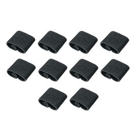 Tiras Elásticas para Correas (10 unidades) 8 Fields - Negro