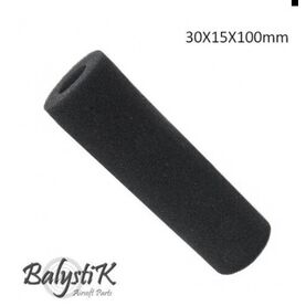 Espuma para Silenciador 30x15x100mm Balystik - Negro
