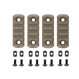 Kit de railes de polimero para M-LOK 4-PC TMC - Dark Earth