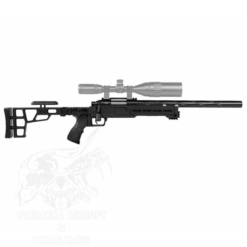 SSG10 A3 Short Barrel Airsoft Sniper Rifle - Novritsch - Negro