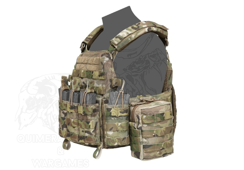 DCS Plate Carrier y pack de pouches single para 5.56 Warrior - Multicam - L