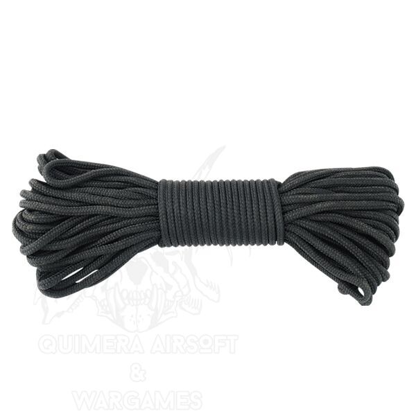 Paracord/Cordino 3mm 15 metros - Negro - Quimera Airsoft