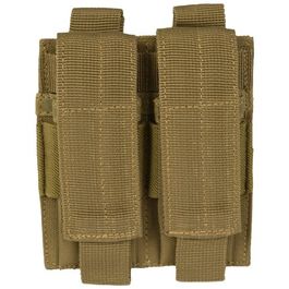Pouch doble para cargador de pistola Mil-tec - Tan