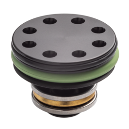 CNC ERGAL double o-ring ball bearing AEG Piston Head - FPS Softair