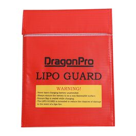 Lipo Guard Funda seguridad para Baterias 18 x 23 cm. Dragonpro - Rojo