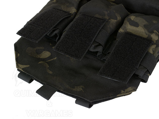 Assault Back panel triple pouch + pouch multifuncion 8Fields - MC Black