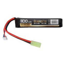 Bateria Para tubo de M4 Lipo 7,4V 1100mAh 20c Tamiya DragonPro