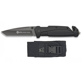 Navaja Táctica Titanium con funda H9cm K25 - Negro