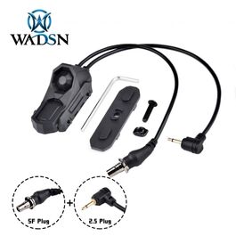 Switch Remoto Doble tipo AN para KeyMod-M-LOK y Rail 22mm Conector SF y 2.5mm WADSN