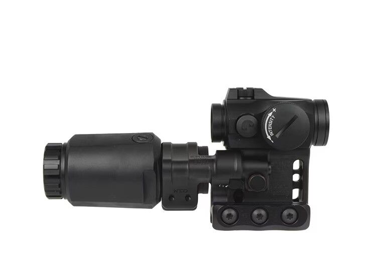 Montura Alta para T1 y T2 con Magnificador Abatible Tipo Spuhr-RDF - Holy Warrior Montura Alta para T1 y T2 con Magnificador Abatible Tipo Spuhr-RDF - Holy Warrior