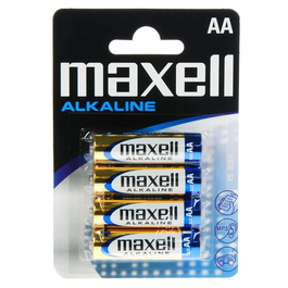 Pack de 4 Pilas alcalinas LR06/AA 1,5V Maxell