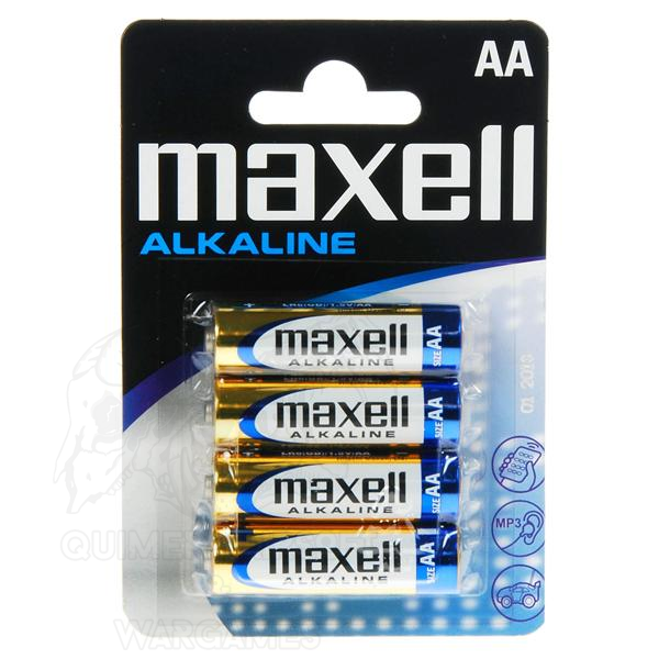 Pack de 4 Pilas alcalinas LR06/AA 1,5V Maxell