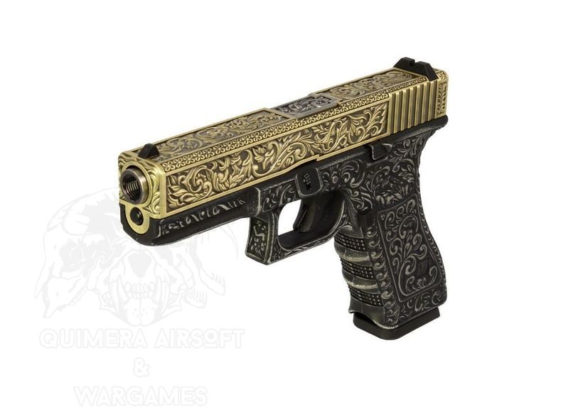 Glock 17 Etched metal version GBB WE Tech.